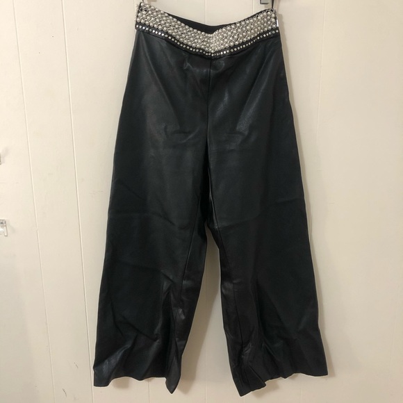 River Island pearl embellished wide leg pants (6) - Picture 3 of 8